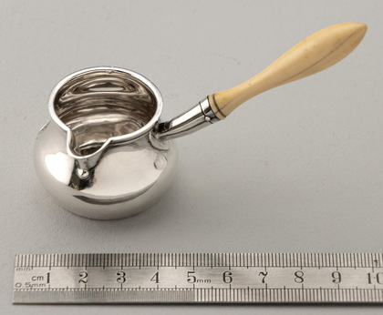Antique Silver Miniature Brandy Saucepan - Richard Sibley, Thomas of Bond Street